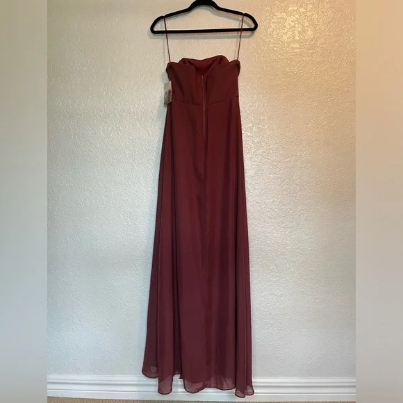 NWT Birdy Grey Chris Convertible Chiffon Dress in Rosewood XS - Picture 9 of 11